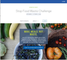 Stop Food Waste Challenge website screenshot