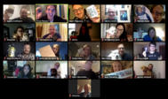 Screenshot of participants on a Zoom meeting
