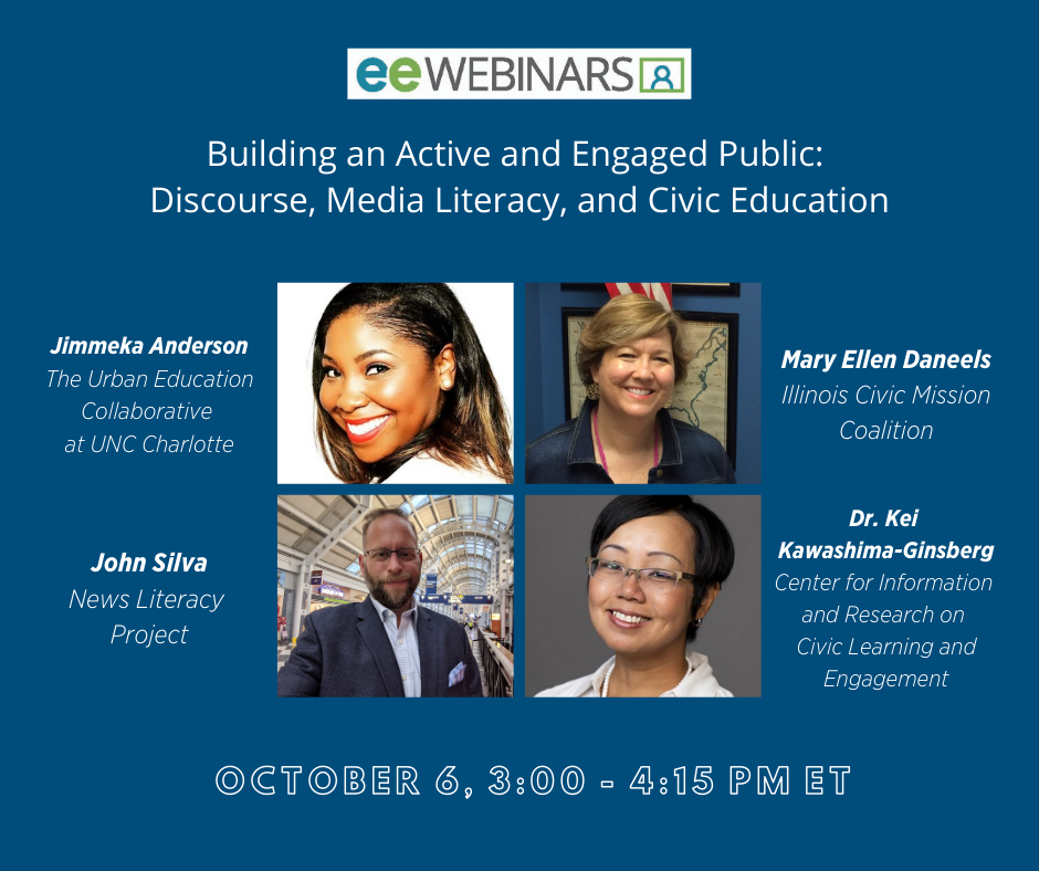 Webinar image showing four webinar hosts and start time for webinar