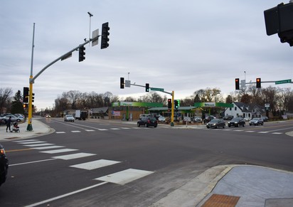 Improved Shoreline Drive and Shadywood Road intersection