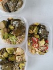 Leftovers packed into containers