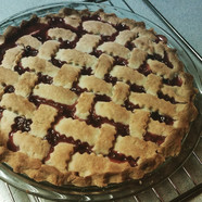 Image of lattice top pie