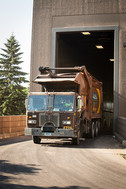 Garbage truck at BPTS