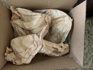 Box with packaging paper in it