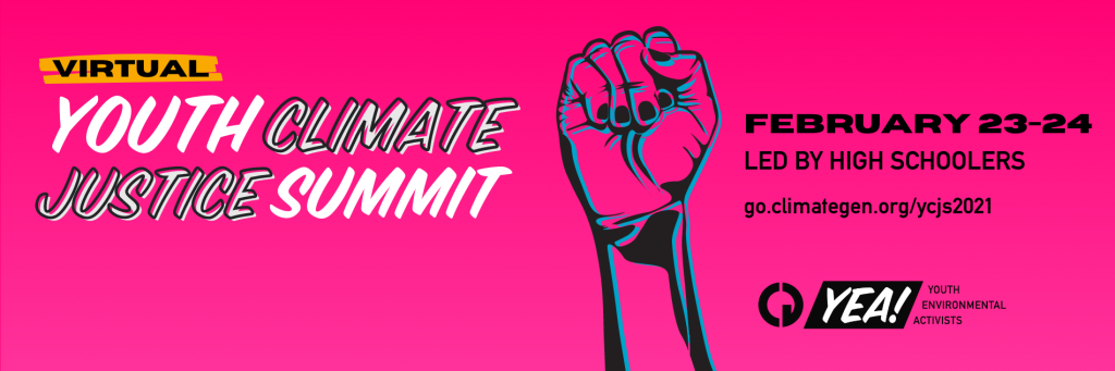 Virtual youth climate justice summit Led by high schoolers