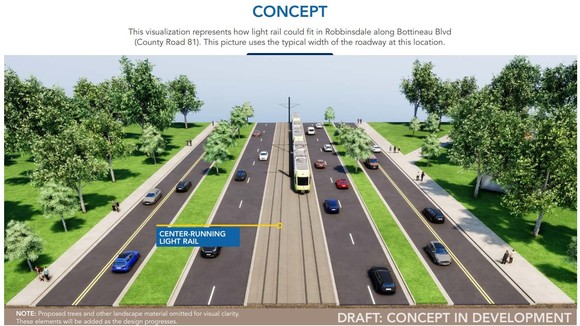 Robbinsdale station area visualization