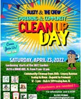 Earth Day clean-up event flyer
