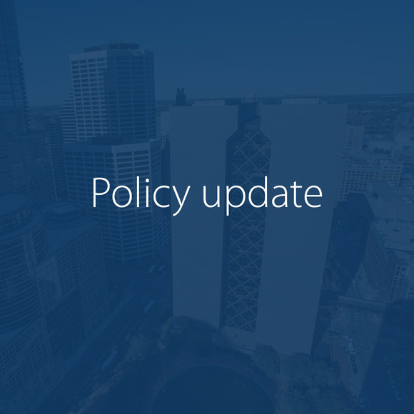 Policy update graphic