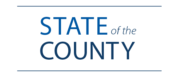 State of the County Address in Hennepin blue fonts
