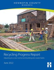 Cover of 2021 Recycling Progress Report