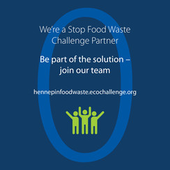 Graphic that says proud to be a Stop Food Waste Challenge partner