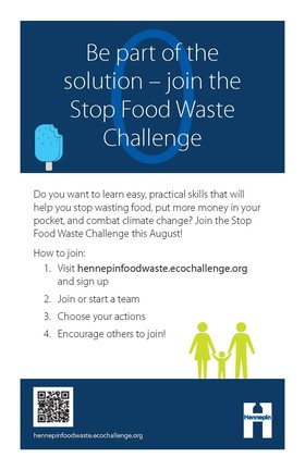 Stop Food Waste Challenge flyer