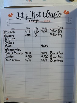 Fridge inventory