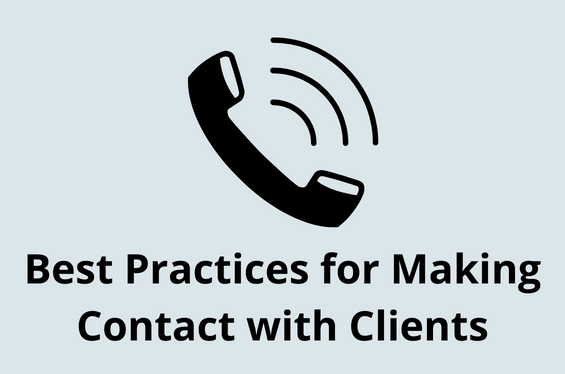Making contact with clients