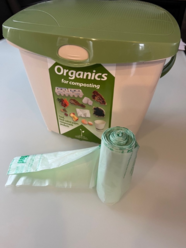 Countertop organics bin