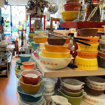Pyrex at a secondhand store