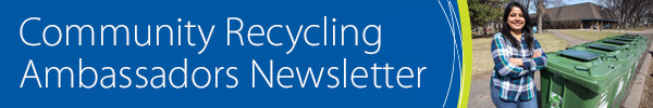 Community Recycling Ambassador newsletter banner
