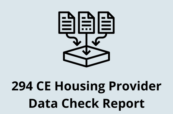 294 CE Housing Provider Data Check Report