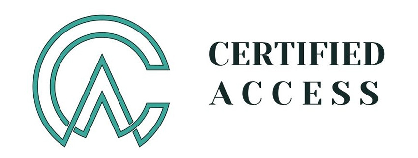 Certified access academy logo horizontal