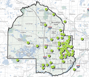 Screenshot of Earth Day and Arbor Day events