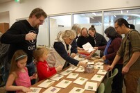 People participating in a native plant workshop