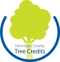 Hennepin County tree credits graphic with tree icon