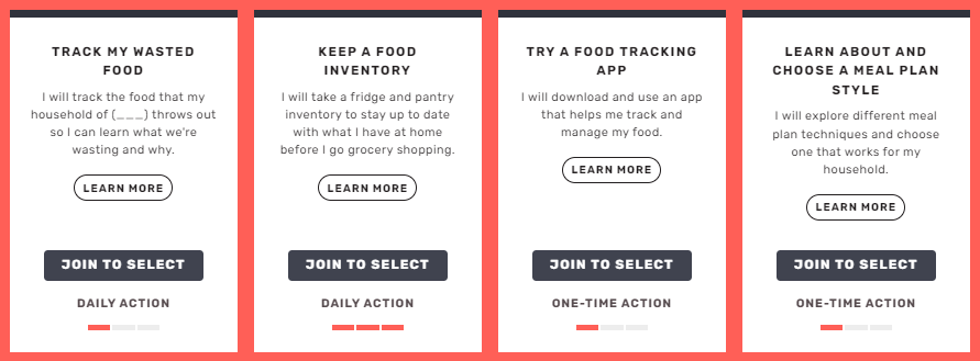 Planning actions screenshot