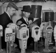 1936 parking meter photo of city engineers