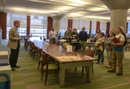 Group of people on a Special Collections Tour at Minneapolis Central Library