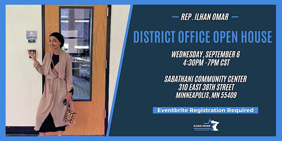 Rep Omar Open House