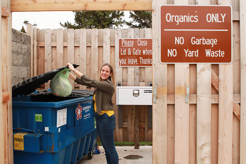 Organics recycling drop-off