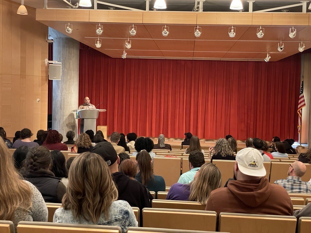 Rico Morales at the Heading Home Hennepin Annual Community Meeting