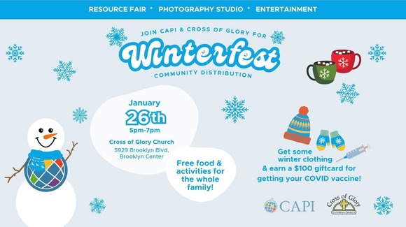 image of snowflakes and snowman.