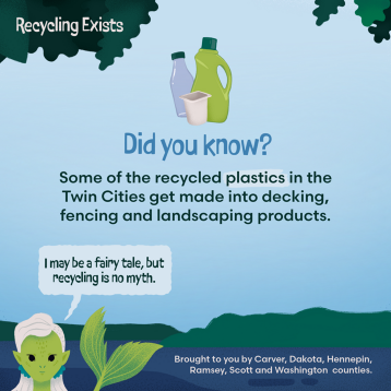 Did you know some of the recycled plastics in the Twin Cities are made into decking?