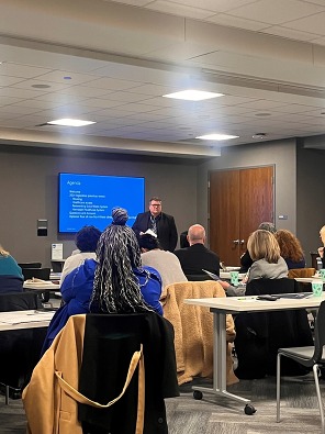 Cmsr Lunde at Legislative Delegation Meeting