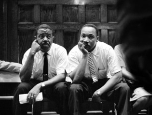 Ralph Abernathy pictured with Dr. Martin Luther King Jr.