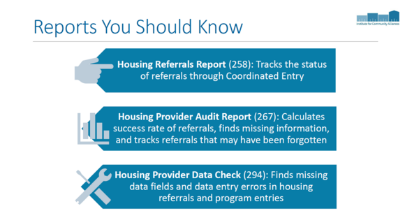 Reports Housing Providers Should Know