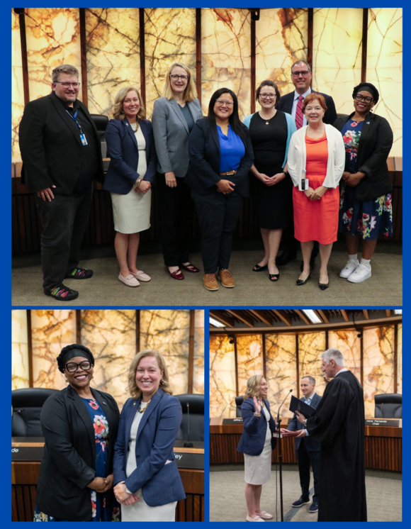 Conley and Commissioner Swearing In Ceremony