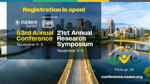 Registration is open! NAAEE 53rd annual conference, Pittsburg
