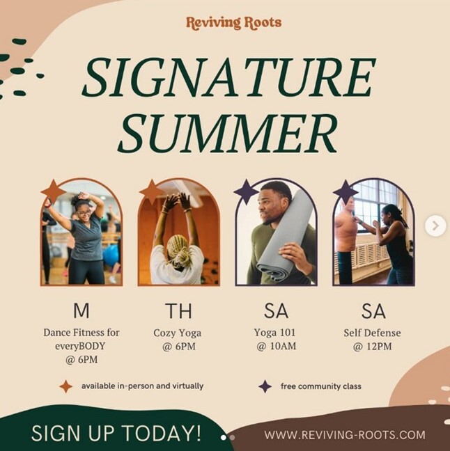 Reviving Roots Summer Classes