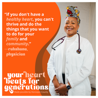 Your heart beats campaign graphic