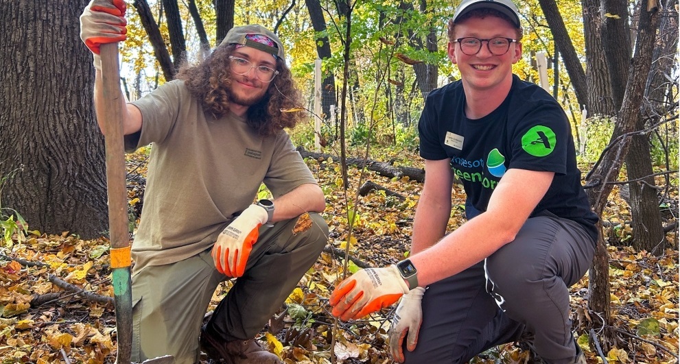 youth planting trees