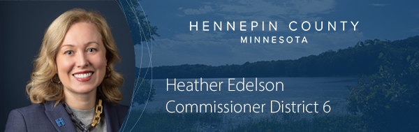 Newsletter header for Comissioner Edelson. It includes a photo of her smiling and her title.