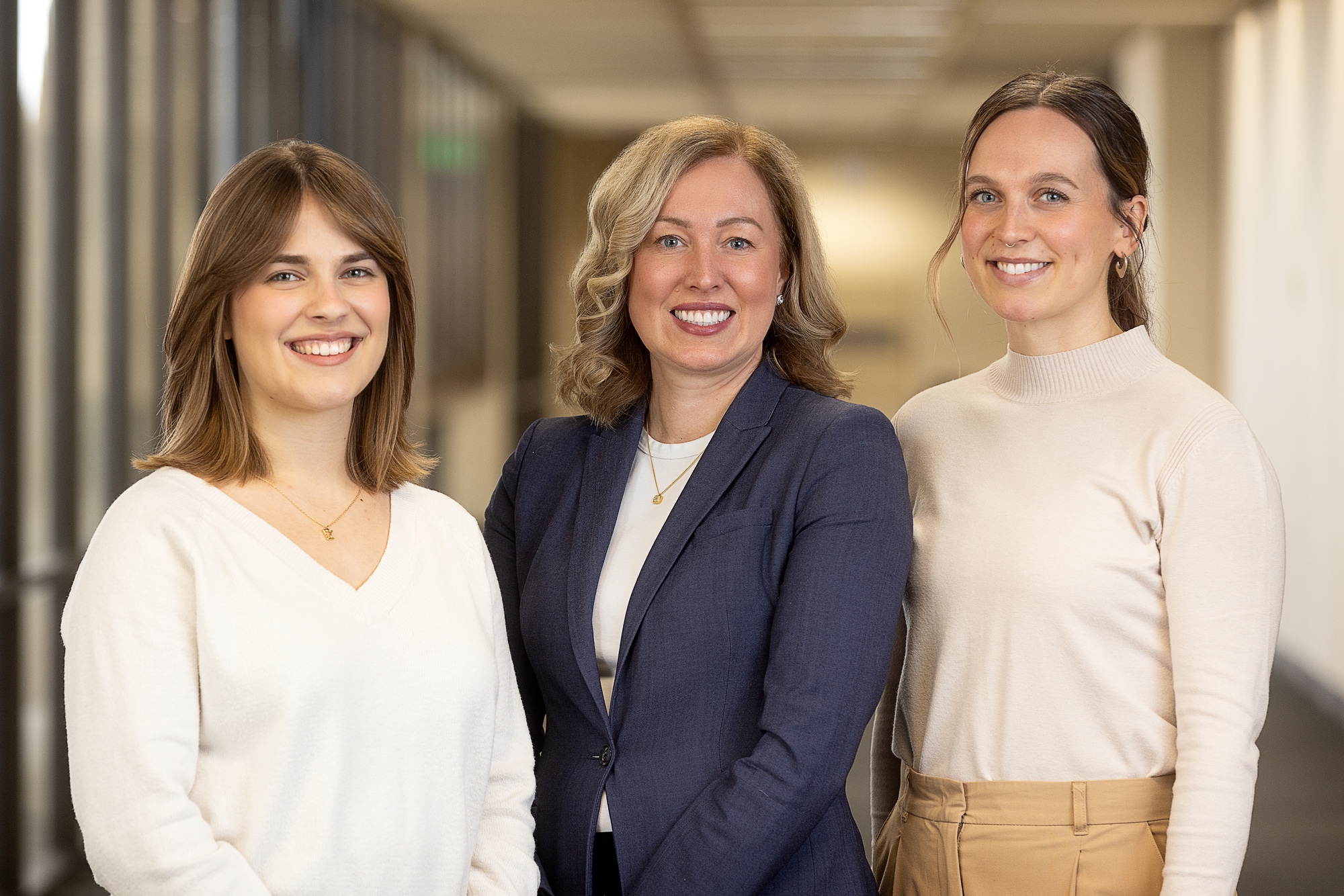 Photo of Commissioner Edelson with her Policy Aide, Raina Meyer (left) and Assistant to the Comissioner, Clara Wicklund (right).