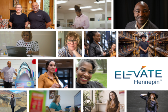 Elevate Hennepin collage with biz owners