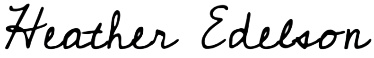 Commissioner Heather Edelson's written signature.