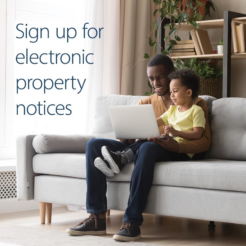 Electronic property notices