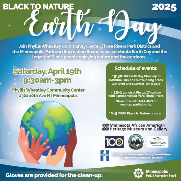 black to nature earth day event social post