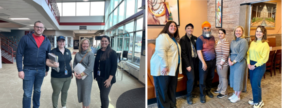 Heather poses with Hennepin Environmental Health staffers, the owners of India Palace Eden Prairie, and Community Center staff.
