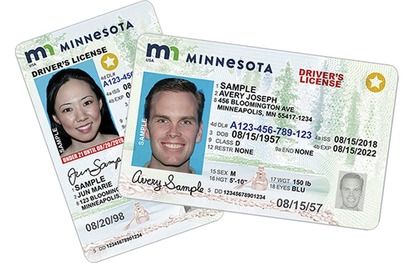 A stock photo displaying Real ID cards.